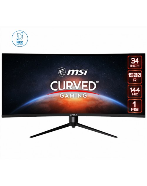 MSI Optix MAG342CQR 144Hz Refresh Rate 34Inch Gaming Curved Monitor